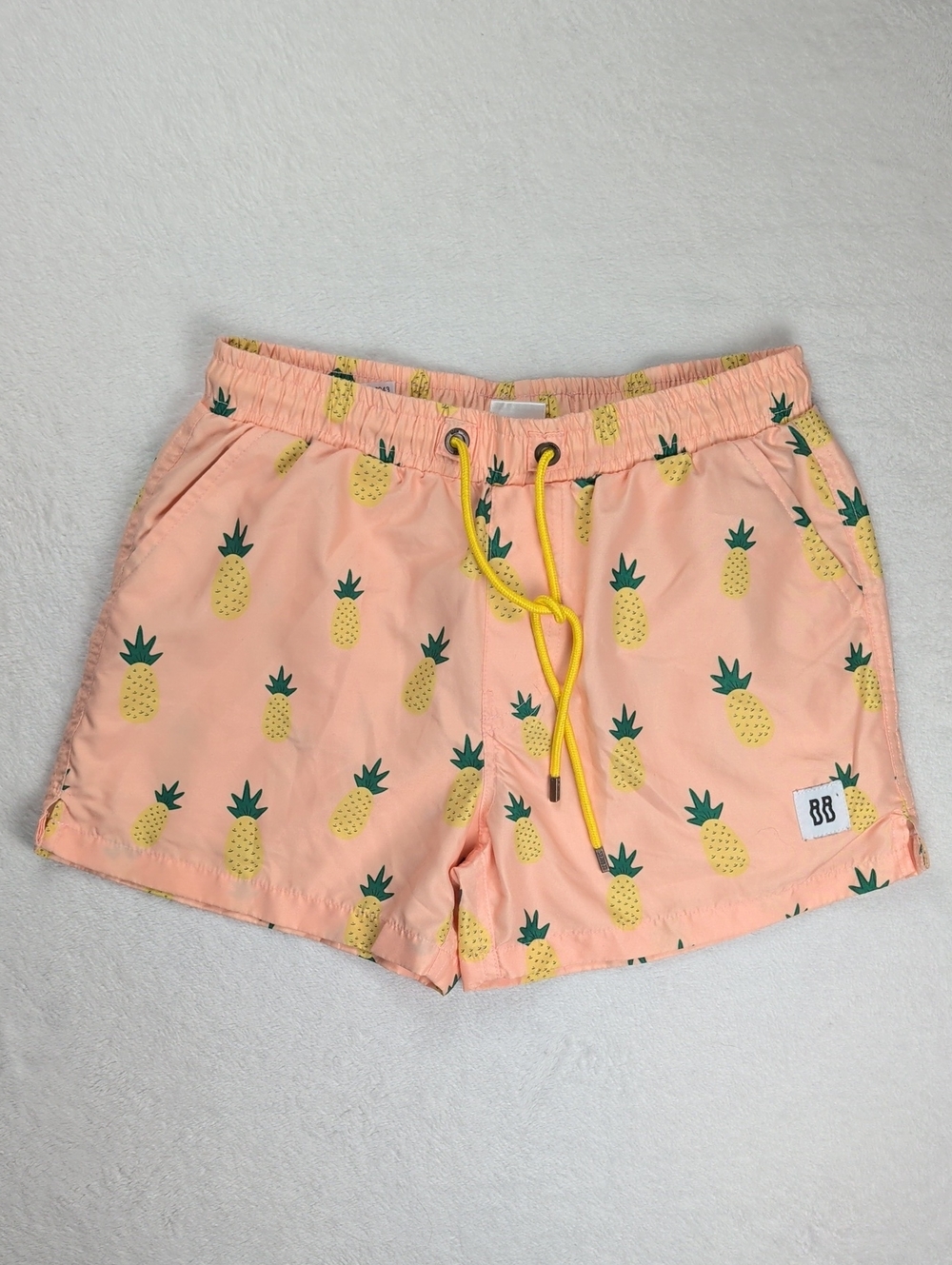 Bondi Beamers Mens "Perfect Pineapples" Swim Trunks - Small
